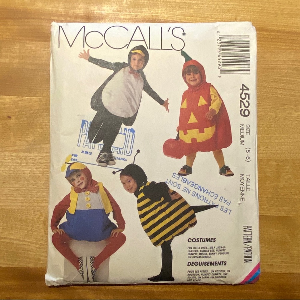 🪡 McCall’s Kids’ Costume
Sewing Pattern 4529